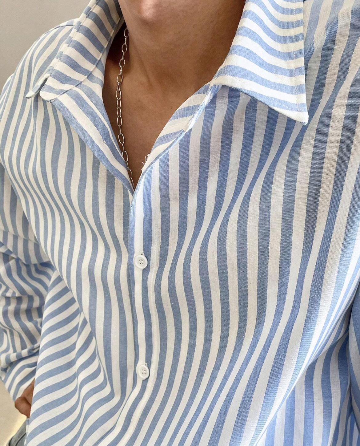Menorca Stripe Linen Shirt