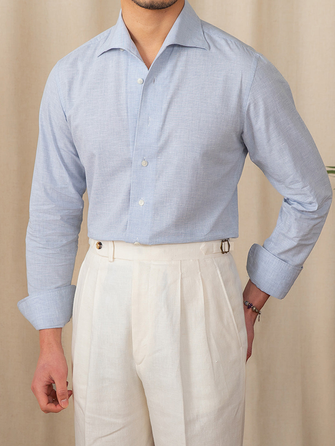 Colico 100% Linen Slim-Fit Shirt