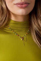 Lieke – Zomerse ketting met hartjesbedel
