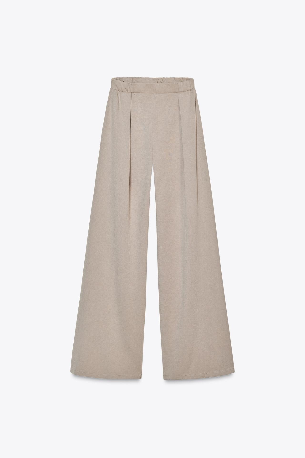 INTERLOCK BROEK IN VERWASSEN LOOK