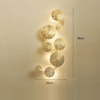 Applique murale cuivre doré - Fleur de lotus