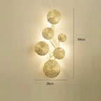 Applique murale cuivre doré - Fleur de lotus