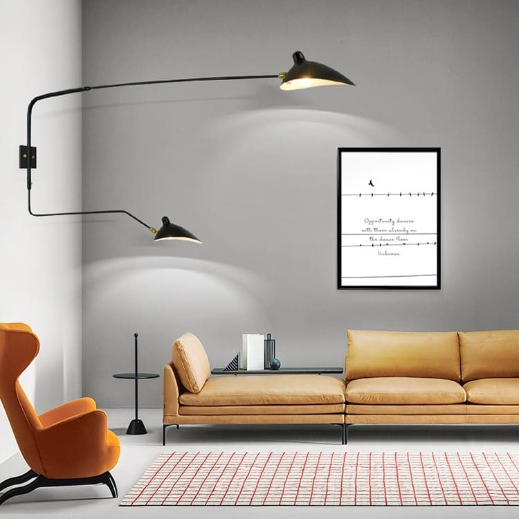 Lampadaire mural | Style rétro industriel