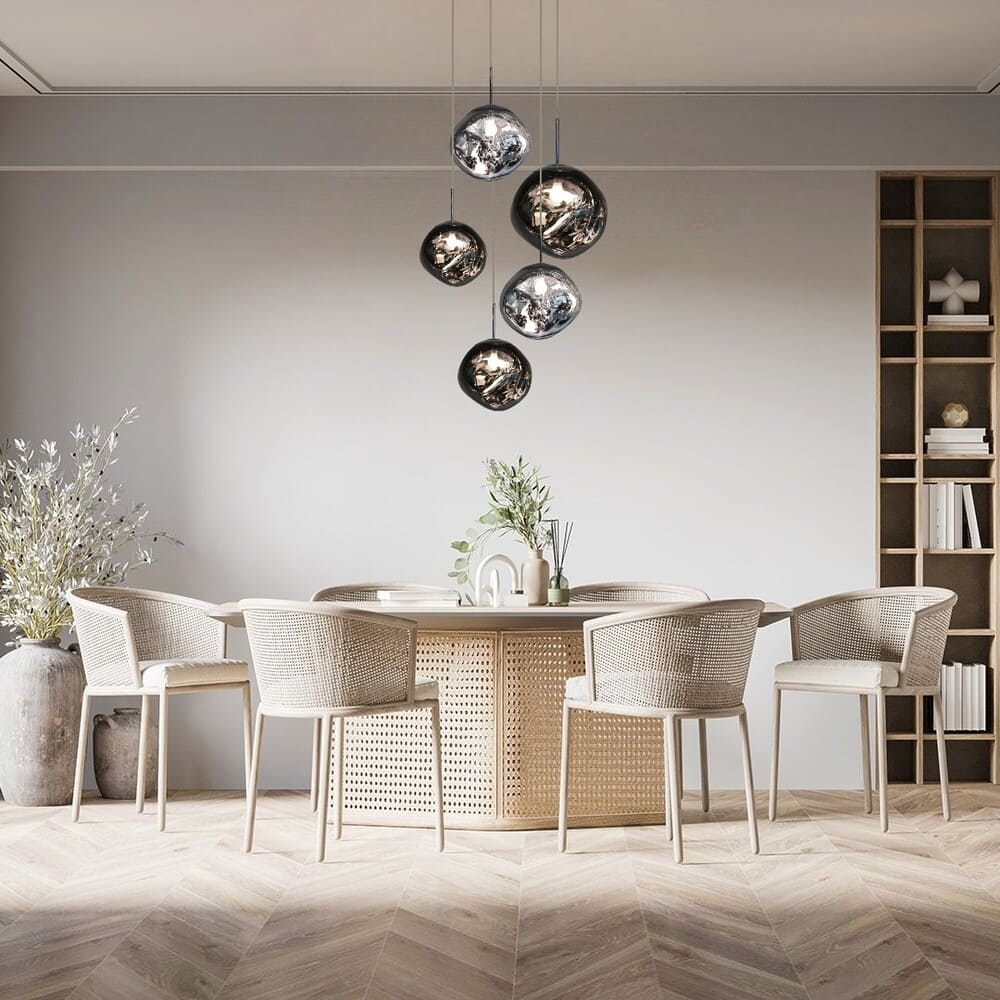 Suspension style verre soufflé | Boule de lave