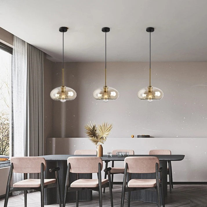 Suspension élégante verre soufflé | Style vintage