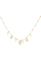Sanne – Ketting met witte en gouden details