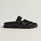 Sanne – Vegan leren slippers met verstelbare band