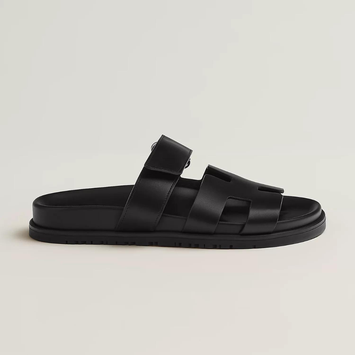 Sanne – Vegan leren slippers met verstelbare band