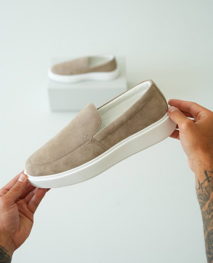 Suede Slip Ons