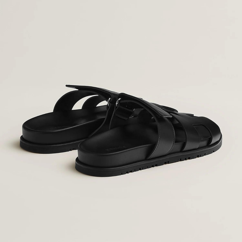 Sanne – Vegan leren slippers met verstelbare band