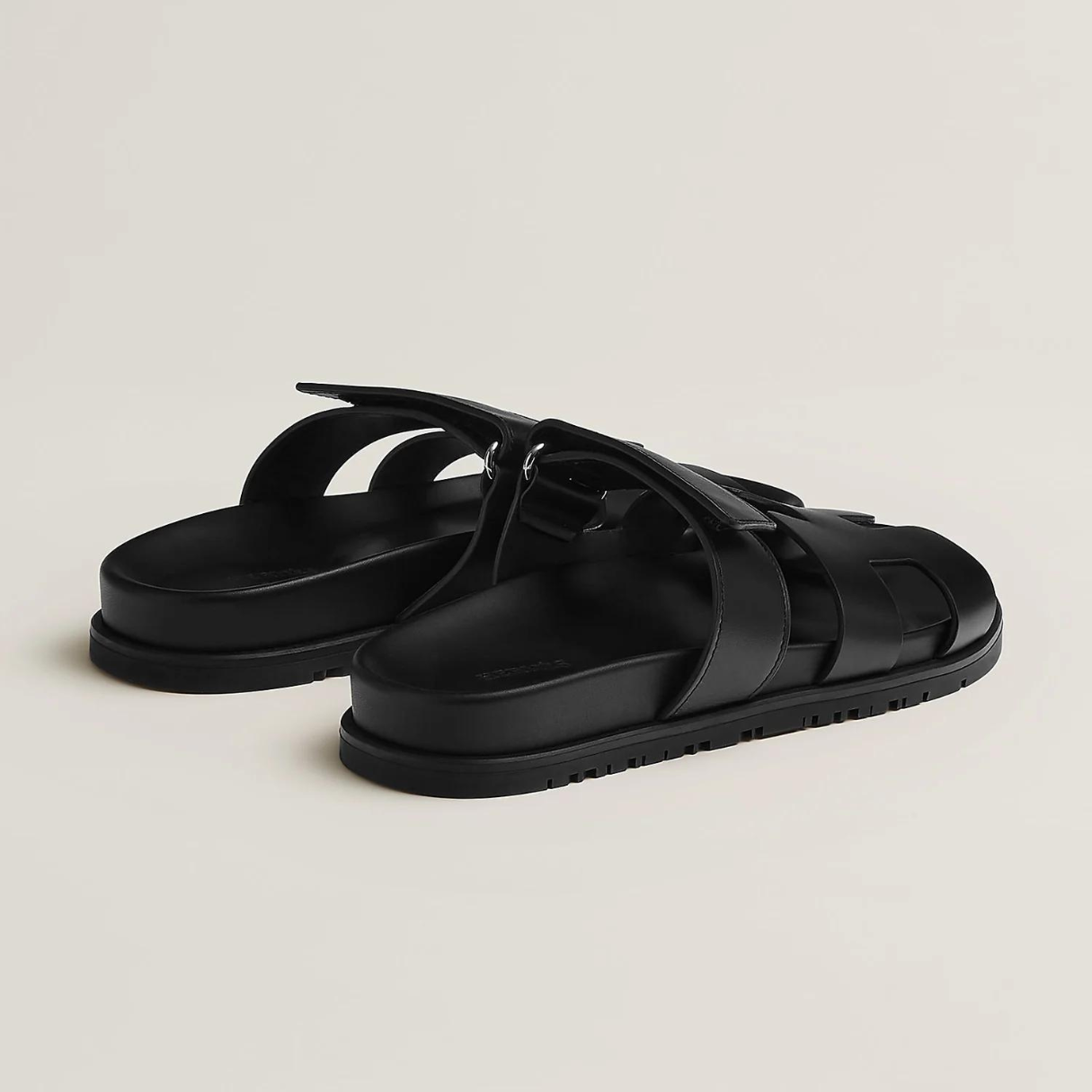 Sanne – Vegan leren slippers met verstelbare band