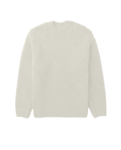 Textured Wool Winter Sweater