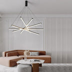 Lustre suspendu élégant, aux lignes croisées