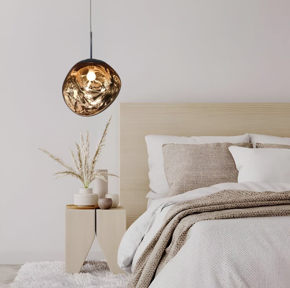 Suspension style verre soufflé | Boule de lave