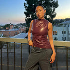 Amaris | Burgundy Top