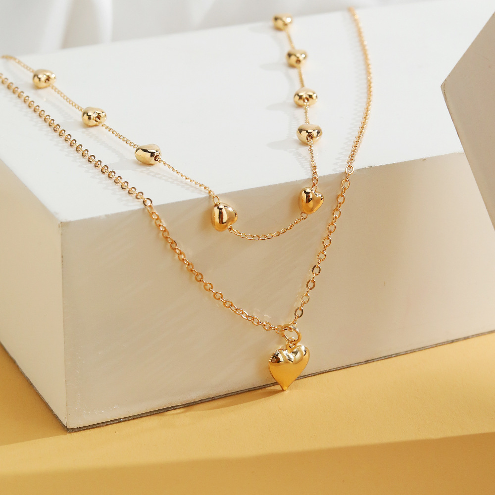 Luna | Tweedelige Hartjes Ketting Set