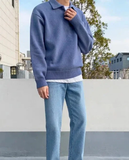 The Arveilo Button Polo Sweater