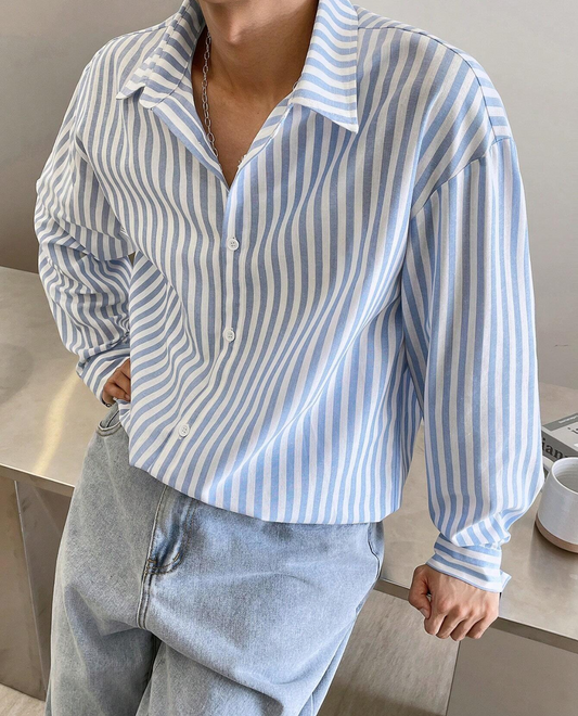 Menorca Stripe Linen Shirt