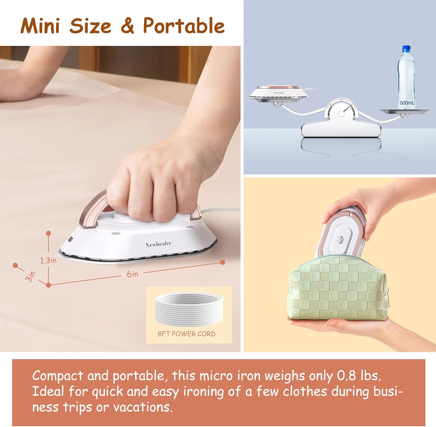 Mini Stoomstrijkijzers Newbealer Reizen