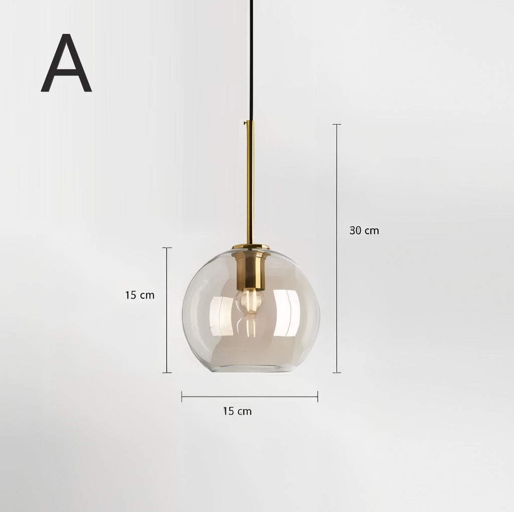 Suspension élégante verre soufflé | Style vintage