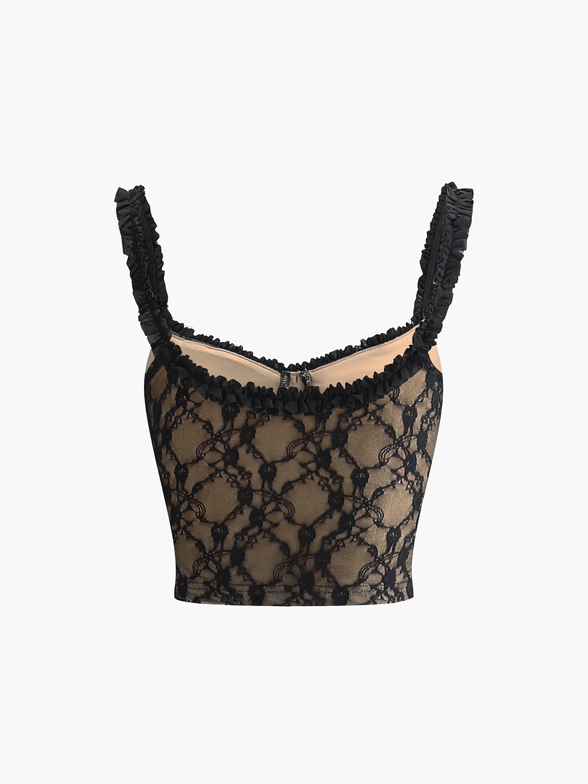 Lieke – Cami Top met Kanten Knoopjes
