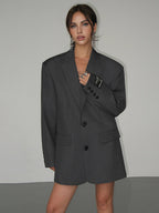 Aisley – Oversized Classic Blazer with Lapels