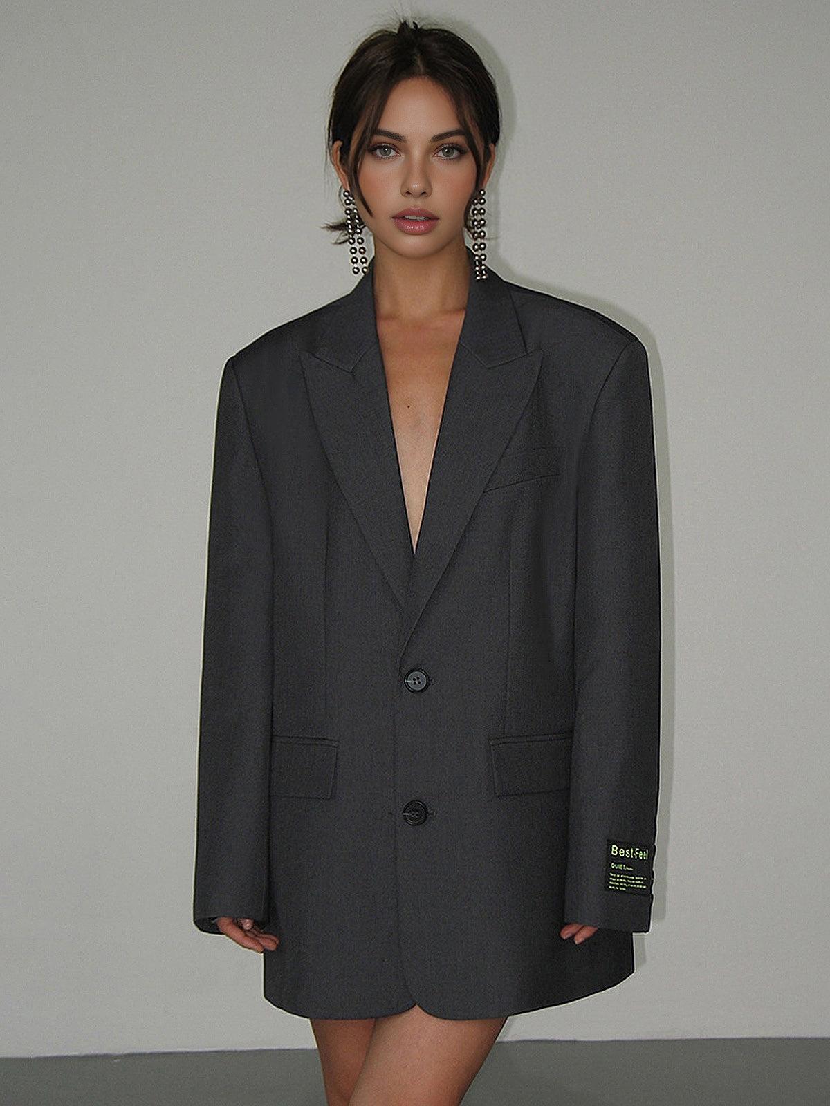 Aisley – Oversized Classic Blazer with Lapels