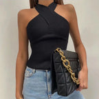 Isidora | Elegante top met gekruiste band