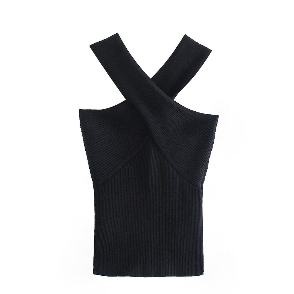 Isidora | Elegante top met gekruiste band