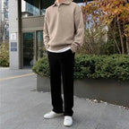 Button Polo Sweater