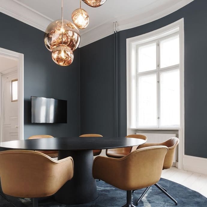 Suspension style verre soufflé | Boule de lave