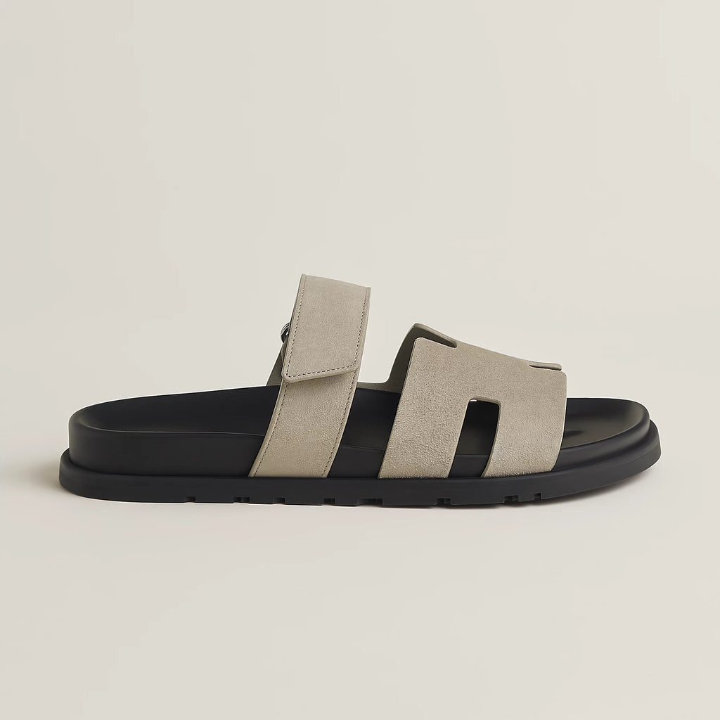 Sanne – Vegan leren slippers met verstelbare band