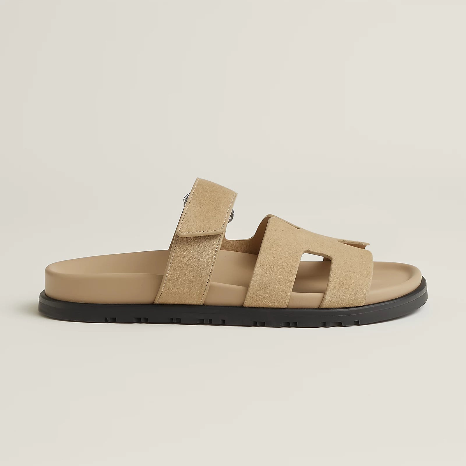 Sanne – Vegan leren slippers met verstelbare band