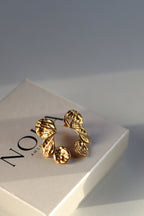Marcy | Gouden Sculptuur Oorbellen