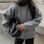 Velora – Oversized Bomber Jacket
