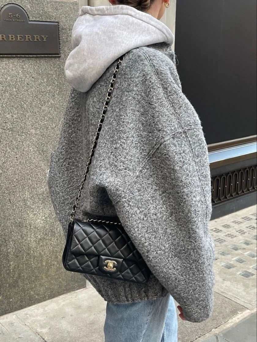 Velora – Oversized Bomber Jacket