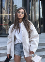 Velora – Oversized Bomber Jacket