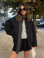 Velora – Oversized Bomber Jacket