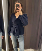 Lysara | Cardigan met strik