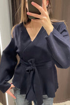 Lysara | Cardigan met strik