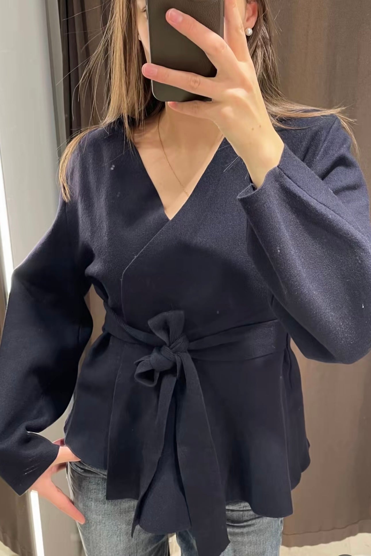 Lysara | Cardigan met strik