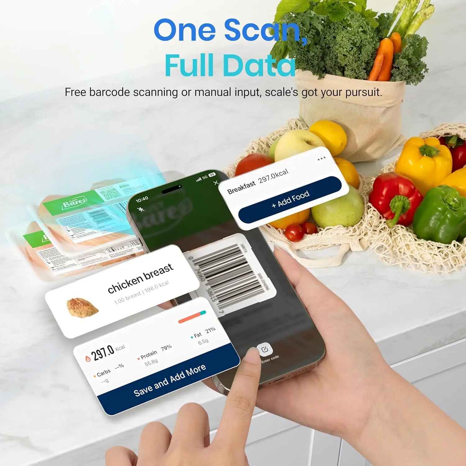 Smart Kitchen Scale with Nutrition Calculator