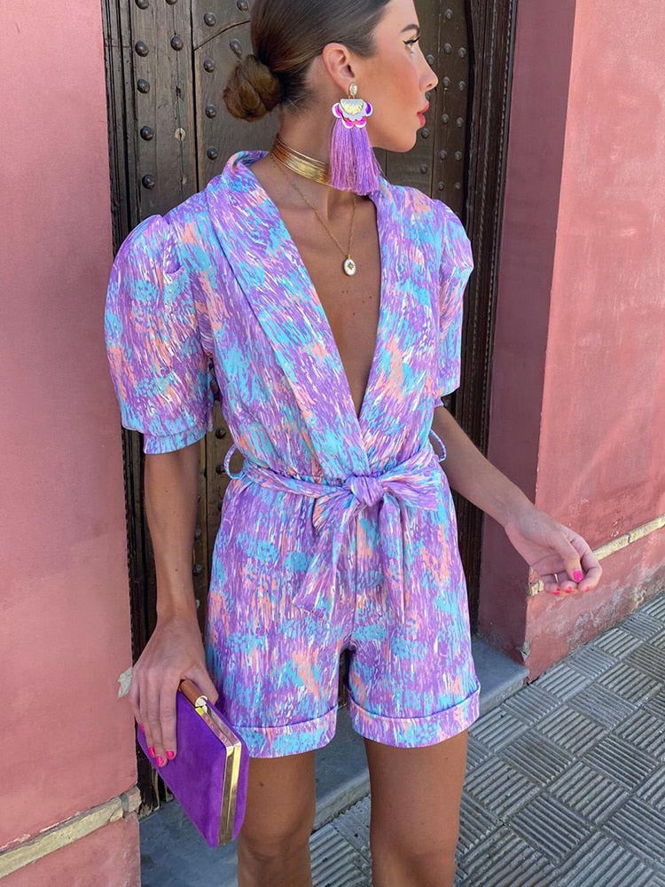 Unaly | Kleurrijke Zomer Jumpsuit