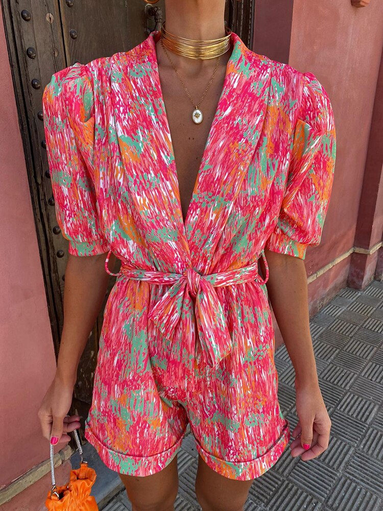 Unaly | Kleurrijke Zomer Jumpsuit