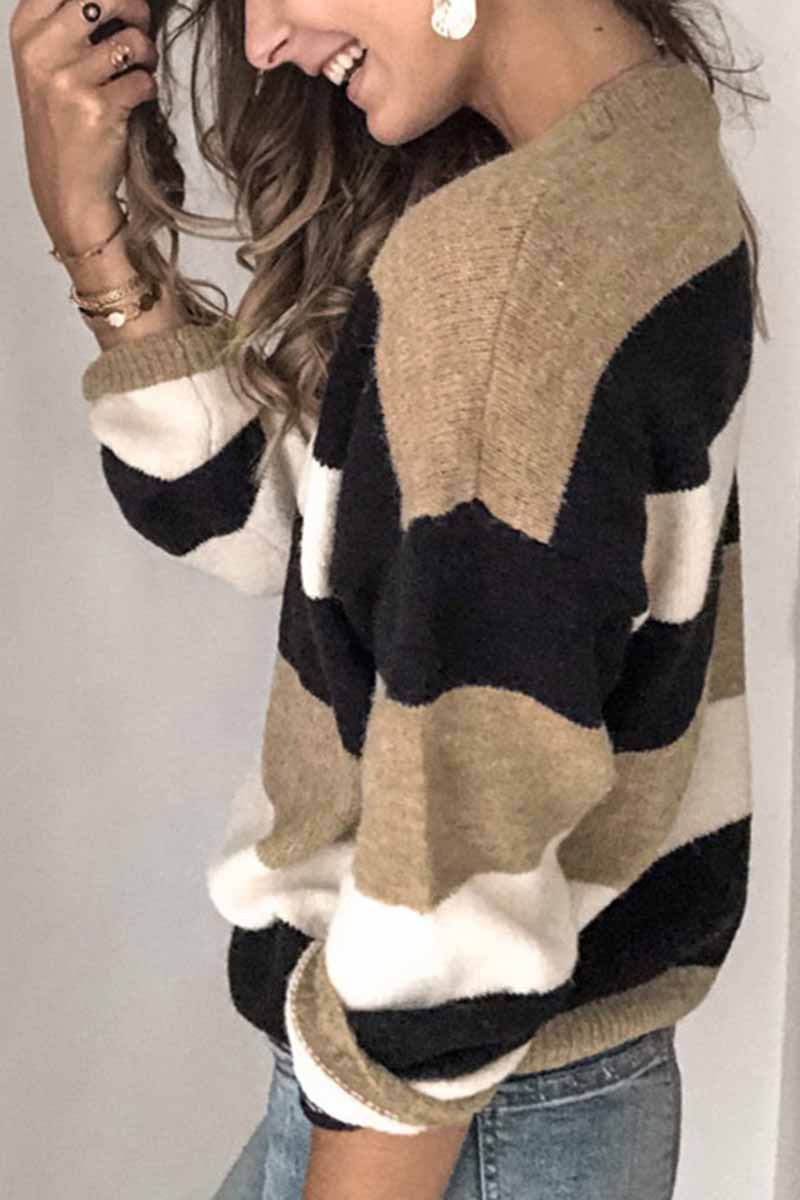 Sofie | Warme Pullover met Strepen