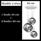 Suspension style verre soufflé | Boule de lave