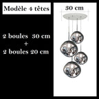 Suspension style verre soufflé | Boule de lave