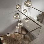 Suspension style verre soufflé | Boule de lave