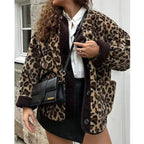 Syvanna – Leopard Fleece Jacket
