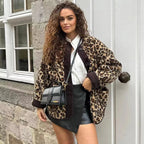 Syvanna – Leopard Fleece Jacket